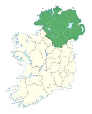 Location of Ulster
