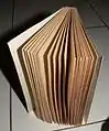 Uncut book pages, to be cut with a paper knife