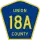 County Road 18A marker
