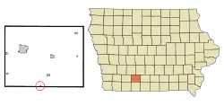 Location of Shannon City, Iowa
