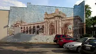 The Short North is also known for its murals, including Trains and Union Station, now hidden from view