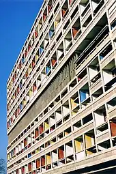 International Style - Unité d'habitation, Marseilles, France, by Le Corbusier, 1952