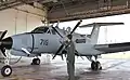 A Beechcraft King Air from 100th Squadron "Flying Camel" in its hangar on Hatzor in 2018