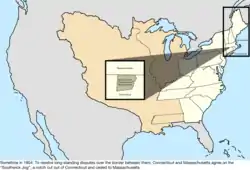 Map of the change to the United States in central North America sometime in 1804