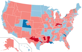 2004 House election results map