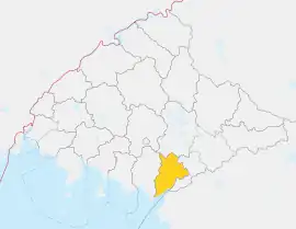Location of Unjŏn County