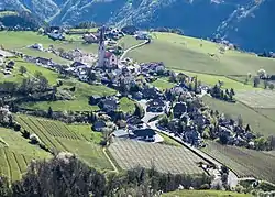 The village of Unterinn in Ritten