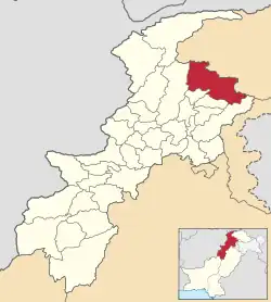 Map of upper Kohistan District