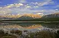 Elpoca Mountain and the Opal Range seen from Upper Kananaskis Lake