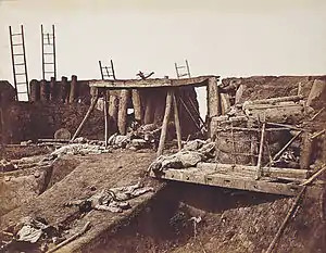 Interior of Angle of North Fort Immediately after Its Capture, 21 August 1860