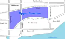 Map of Upper Beaches