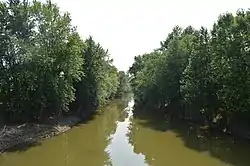 The Blanchard River north of Benton Ridge