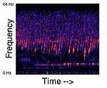 Spectrogram of the Upsweep sound