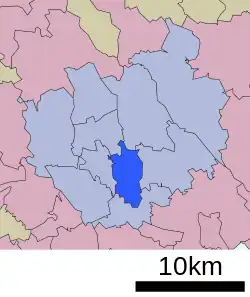Location of Urawa-ku in Saitama