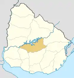 Durazno Department is located in Uruguay