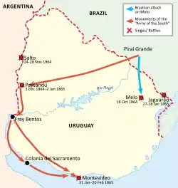Image 10Uruguayan war, 1864–65 (from History of Uruguay)