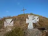 Cossack crosses seen at the Usatove cemetery.