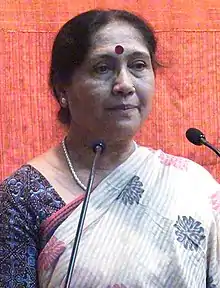 Usha Upadhyay at Gujarat Vishwakosh Trust, January 2015