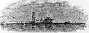 An engraving of the USS Yazoo published in "Harper's Weekly"