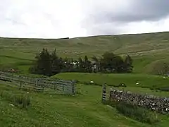 The remote Uswayford Farm