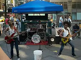 Unlocking the Truth perform in Times Square on June 1, 2013