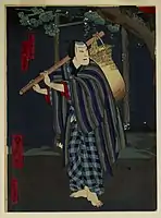 Utagawa Yoshitaki, Night Traveler, circa between 1860 and 69 (late Edo), Walters Art Museum