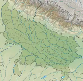 Location of the lake in India.