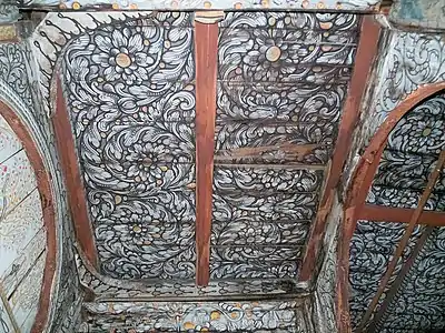 Painted Ceiling of the Nave in Uvdal Stave Church