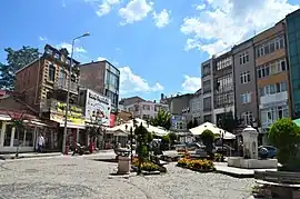 Market place (Çarşı meydanı) in Uzunköprü.