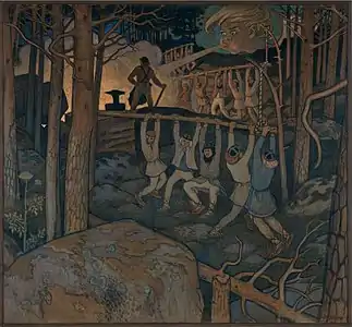 The Forging of the Sampo, Väinö Blomstedt [fi], 1897