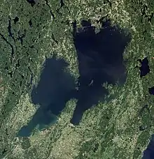 Satellite image of Värnen