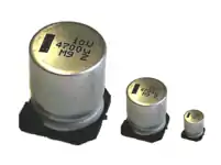 Aluminium electrolytic SMD "V" (vertical) chip capacitors