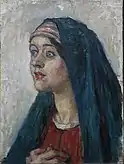 V. I. Surikov (1848-1916), Study for the painting "Annunciation"