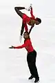 French skaters Vanessa James and Yannick Bonheur at the 2010 Winter Olympics