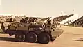 A Royal Guard of Oman (RGO) VDAA TA20 armoured anti-aircraft AFV on parade in 1981