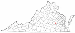 Location of Chester, Virginia