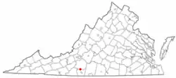 Location of Oak Level, Virginia