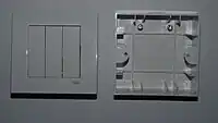 ψ-way light switch with fitting box