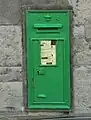 An An Post VR wall box at the National Museum of Ireland, Dublin, Ireland.