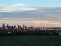 View of Calgary's skyline from the NW & facing SE in Summer, 2013