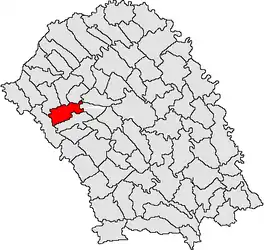 Location in Botoșani County