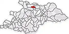 Location in Maramureș County