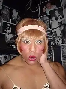 Vaginal Davis as "Bricktop" in 2004.