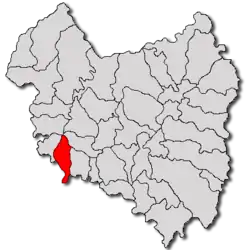 Location in Covasna County