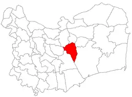 Location in Tulcea County