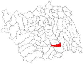 Location in Bacău County