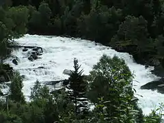 Vallestadfossen waterfall