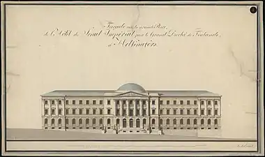 Original sketch by Carl Ludvig Engel, 1812–19