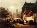 Market Day at Zaltbommel by Elias Pieter Van Bommel, 1852