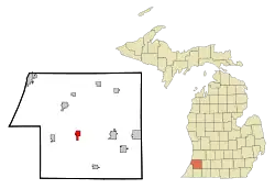 Location of Lawrence, Michigan